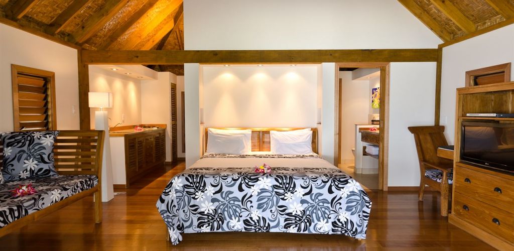 Hotel Etu Moana Beach Villas Aitutaki - Schlafzimmer - Cook Inseln