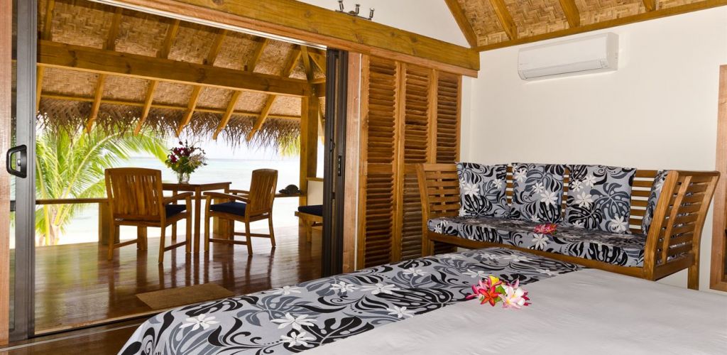 Hotel Etu Moana Beach Villas Aitutaki - Ausblick Villa - Cook Inseln