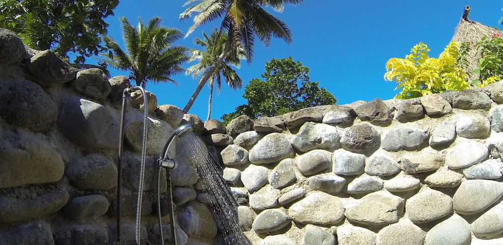 Hotel Crusoe's Retreat - Aussendusche - Fiji