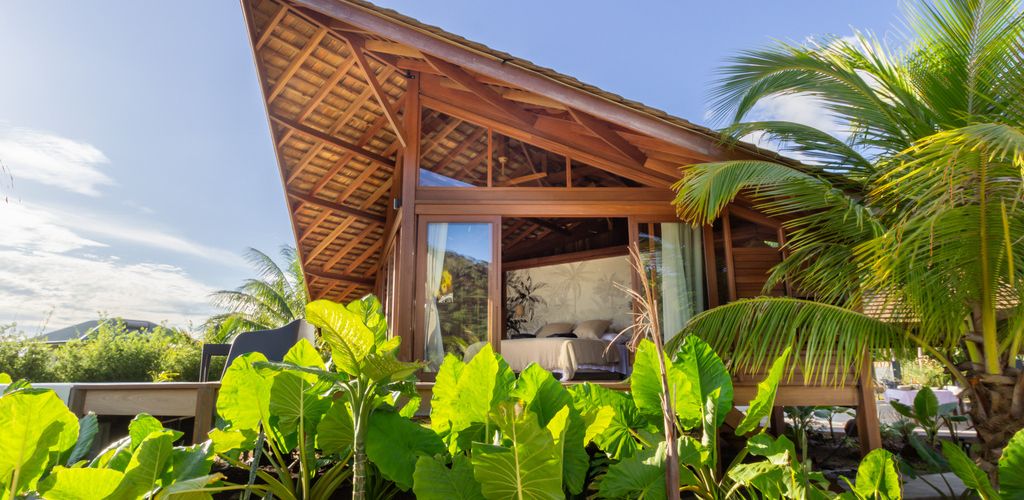 Pension Anavai Lodge Taha'a - Bungalow Aussenansicht - Tahiti
