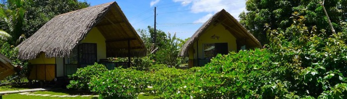 Pension Au Phil du Temps Taha'a - Bungalow Aussenansicht - Tahiti