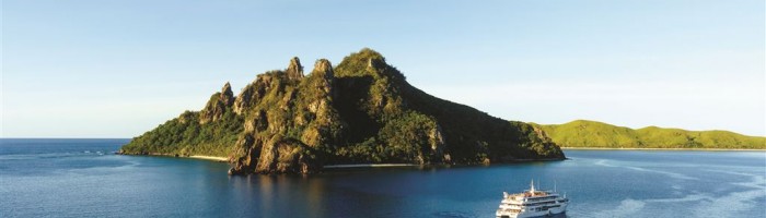 Kreuzfahrt Blue Lagoon Cruises - Schiff auf See - Fiji