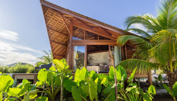 Pension Anavai Lodge Taha'a - Bungalow Aussenansicht - Tahiti