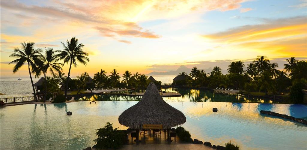 Hotel Intercontinental Tahiti - Sonnenuntergang - Tahiti