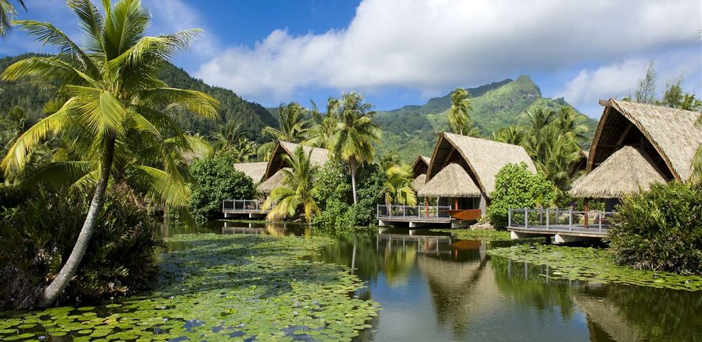 Hotel Maitai Lapita Village Huahine - Seerosenteich - Tahiti