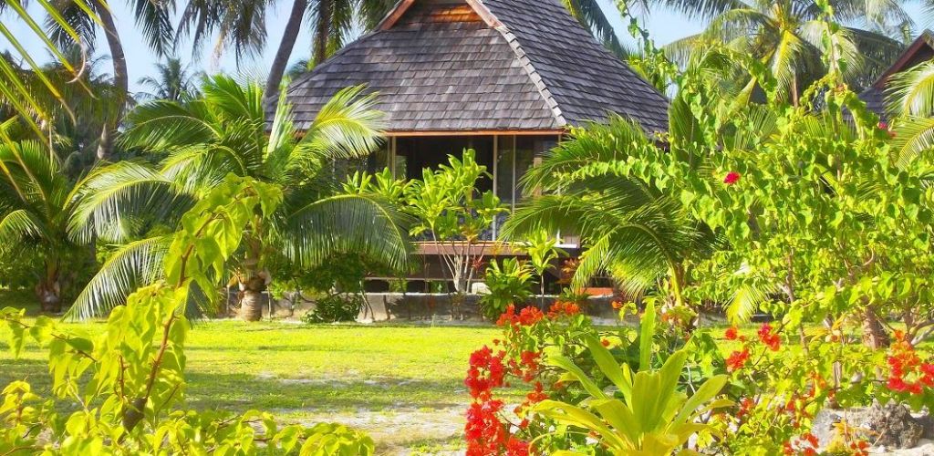 Pension Fare Pae Ao Maupiti - Garten - Tahiti