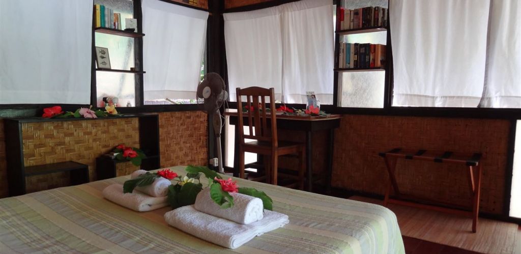 Pension Kuriri Village Maupiti - Bungalow Innenansicht - Tahiti