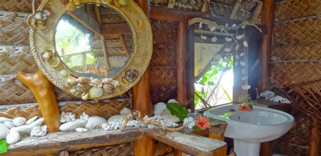 Pension Motu Aito Paradise Fakarava - Badezimmer - Tahiti