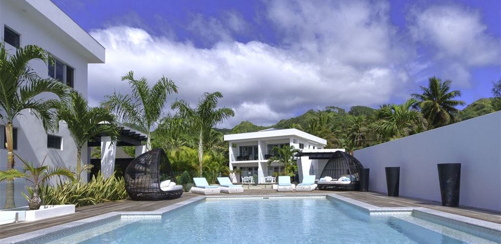 Hotel Crystal Blue Lagoon Luxury Villas Rarotonga - Infinity Pool - Cook Inseln