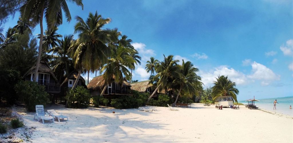 Pension Paradise Cove Lodges Aitutaki - Strand - Cook Inseln