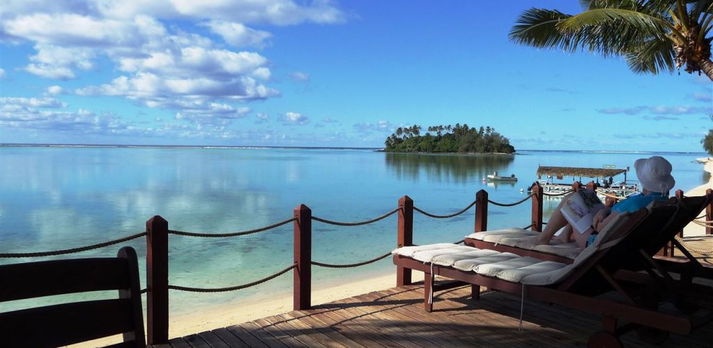 Hotel Muri Beachcomber Rarotonga - Sonnendeck - Cook Inseln