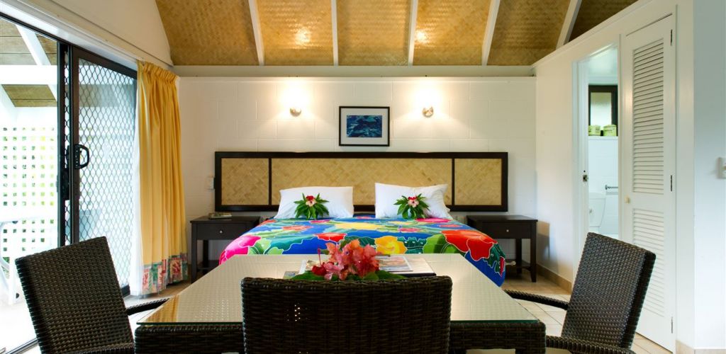 Hotel Palm Grove Lodges Rarotonga - Gartenstudio Essbereich - Cook Inseln