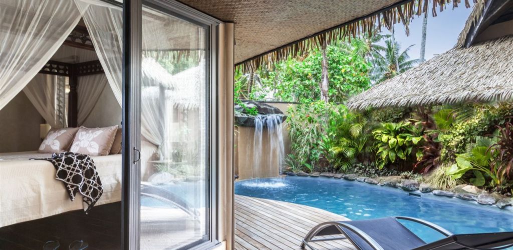 Hotel Rumours Luxury Villas & Spa Rarotonga - Strandvilla Pool - Cook Inseln