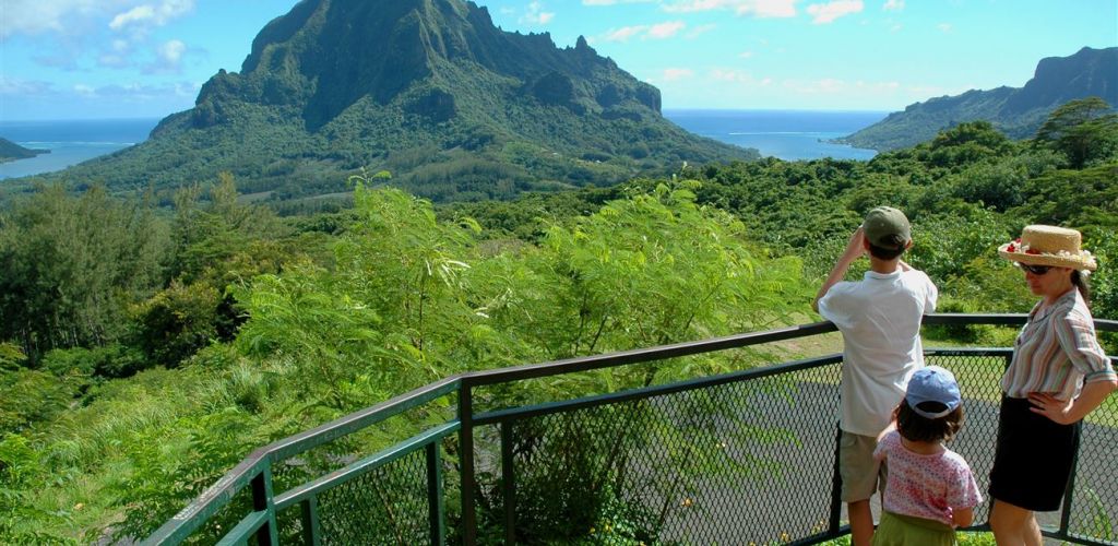 Ausflug Inselrundfahrt auf Moorea - Ausblick Belvédère - Tahiti