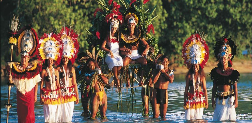 Heiraten Tiki Village Moorea - symbolische Zeremonie - Tahiti