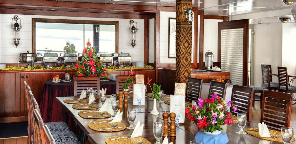 Kreuzfahrt Blue Lagoon Cruises - Speisesaal - Fiji