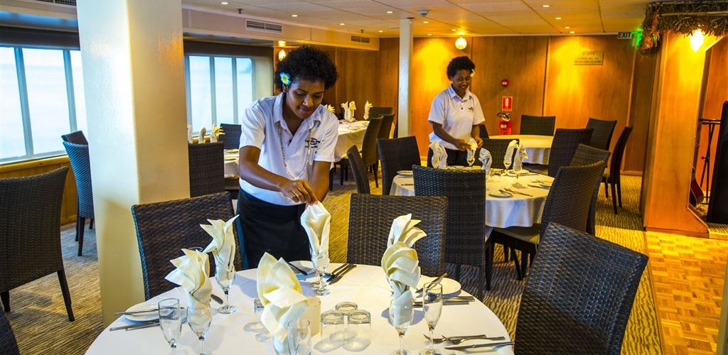 Kreuzfahrt Captain Cook Cruises - Speisesaal - Fiji