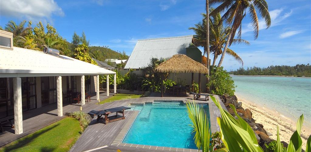 Hotel Muri Beach Villa Rarotonga - Pool Aussenbereich - Cook Inseln