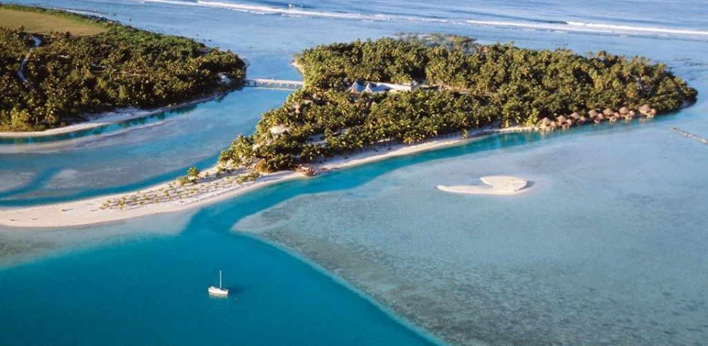 Ausflug Tagesausflug Aitutaki - Luftaufnahme Insel Aitutaki - Cook Inseln