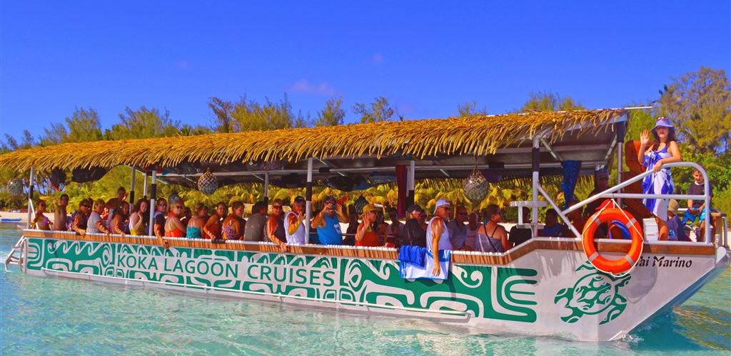 Tagesausflug Koka Lagunenkreuzfahrt Rarotonga - Glasbodenboot - Cook Inseln