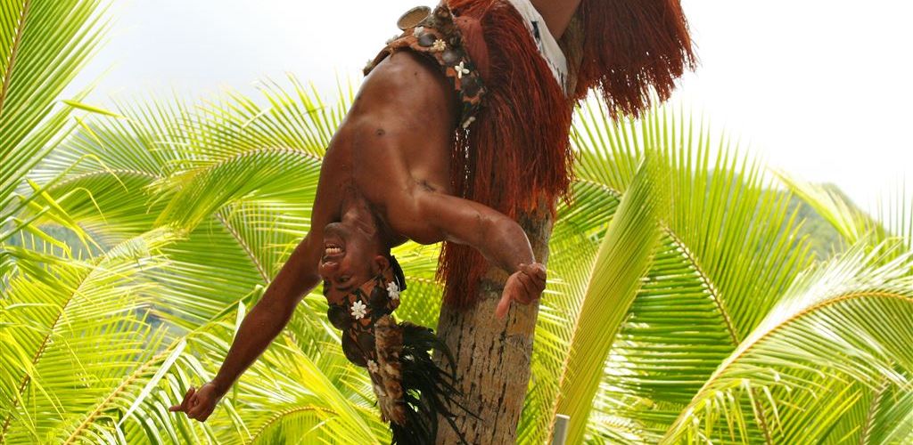 Tagesausflug Koka Lagunenkreuzfahrt Rarotonga - Palmenkletterer - Cook Inseln