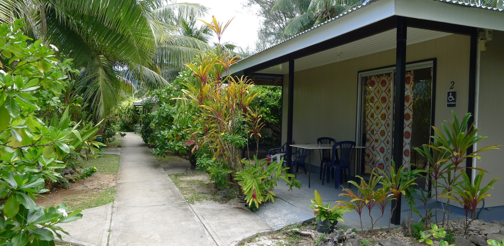 Pension Fare Maeva - Bungalow Aussenansicht - Huahine