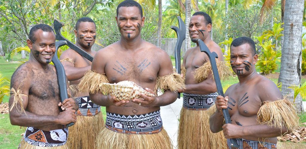 Hotel Lomani Island Resort - fijianische Krieger - Fiji Mamanucas