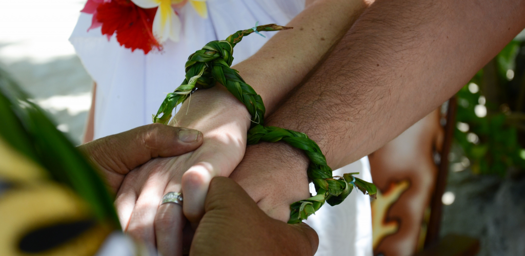 Heiraten in der Südsee - Hochzeitspaar - Französisch Polynesien