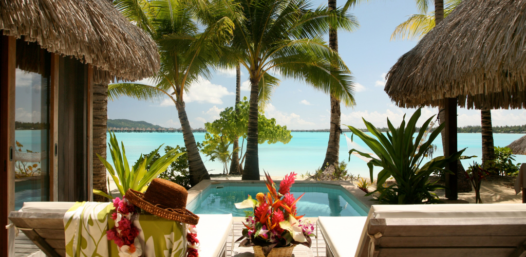 Heiraten in der Südsee - Aussicht vom Bungalow - Bora Bora