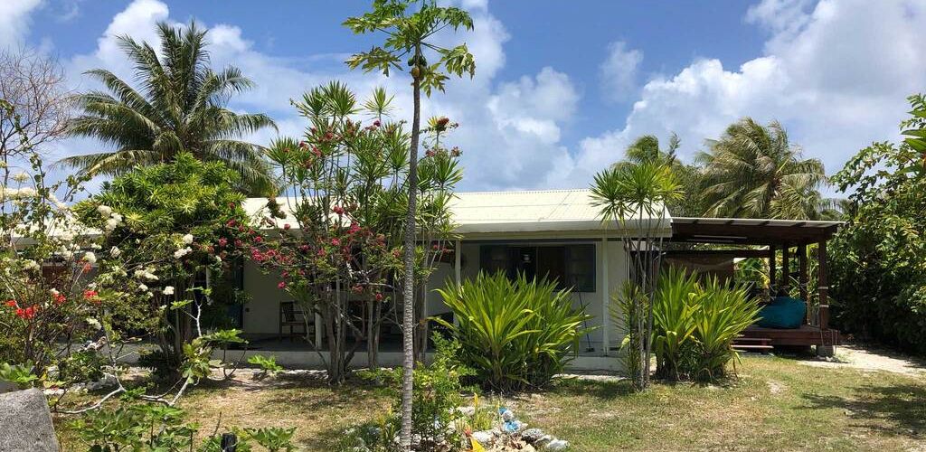 Pension Moana Breeze Eco Lodge Rangiroa - Garten - Tahiti