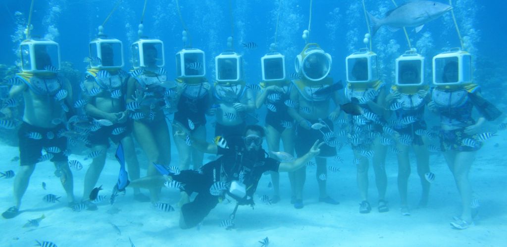 Ausflug Aquasafari Bora Bora - Helmet Dive - Tahiti