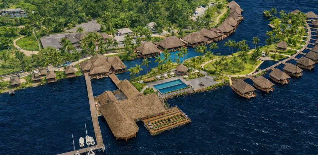 Hotel Bloody Mary's Hotel - Luftaufnahme - Tahiti