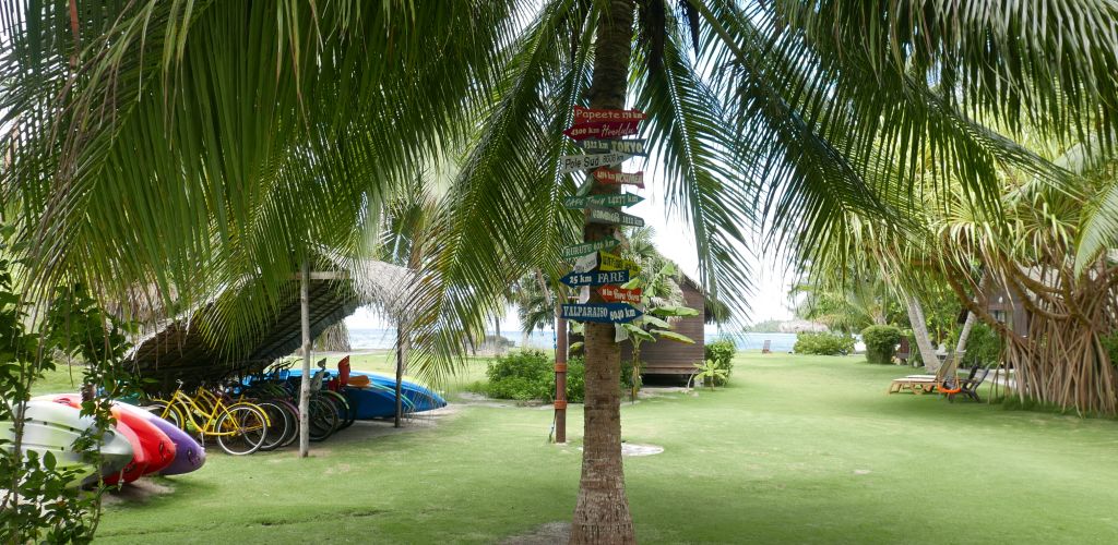 Pension Moana Lodge Huahine - Garten - Tahiti