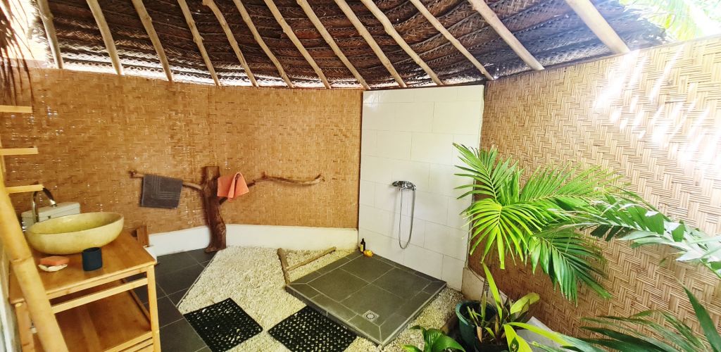Pension Le Kuriri Maupiti - Badezimmer - Tahiti