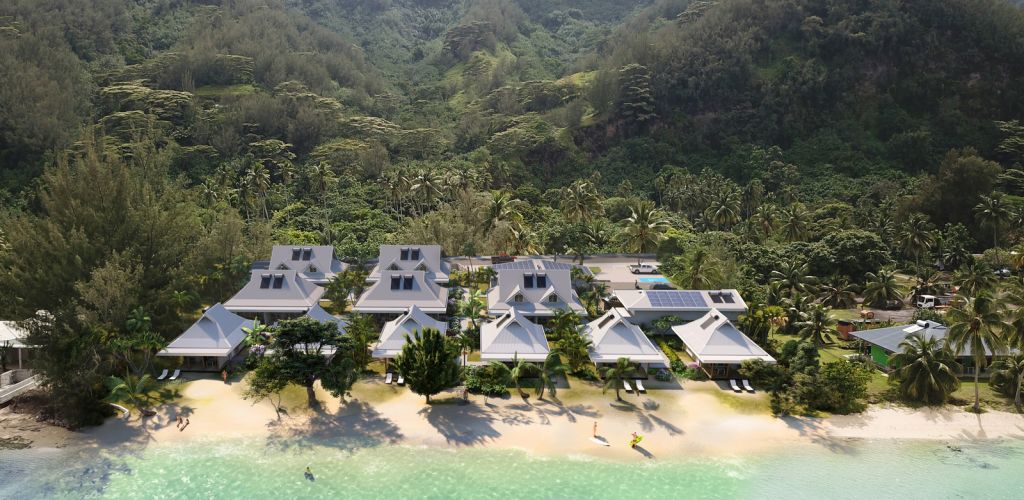 Hotel Niu Beach Moorea - Luftaufnahme - Tahiti