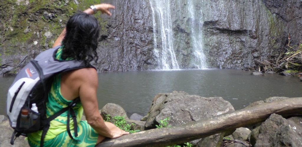 Moorea Ausflug - Naturpool Afareaitu Wasserfall - Tahiti