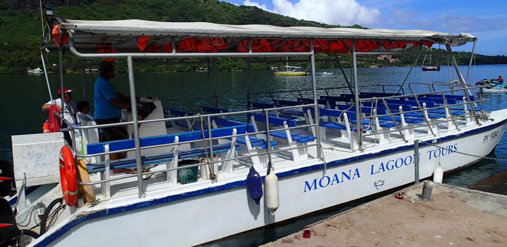 Moorea Ausflug Lagune mit Motu Picknick - Boot - Tahiti