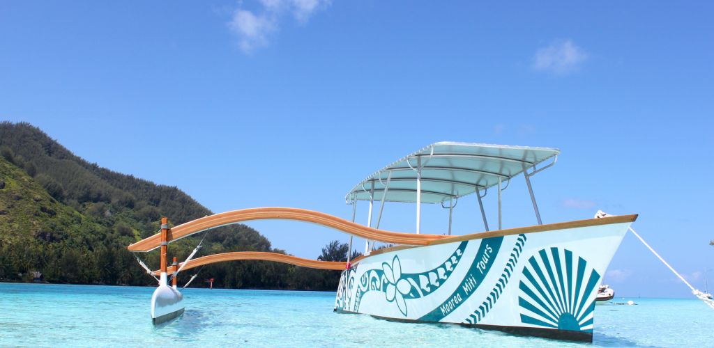 Moorea Ausflug Outrigger Miti Lagunentour - Auslegerkanu - Tahiti