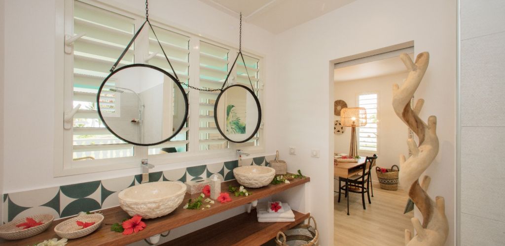 Hotel Raiatea Lodge - Badezimmer - Tahiti