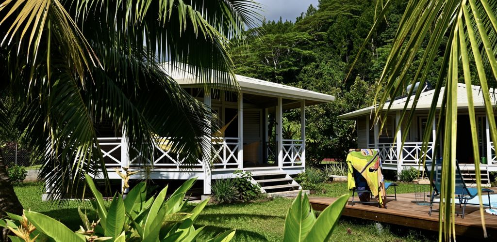 Pension Fare Vavae Raiatea - Bungalows im Garten - Tahiti