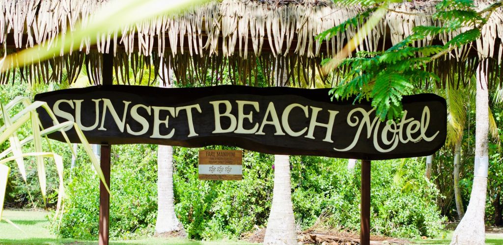 Pension Le Sunset Beach Raiatea - Schild - Tahiti