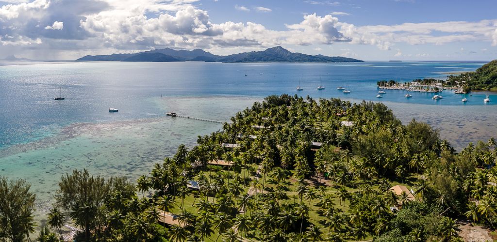 Pension Le Sunset Beach Raiatea - Luftaufnahme - Tahiti