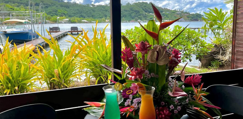 Pension Villa Ixora Raiatea - Bungalow mit Meerblick - Tahiti