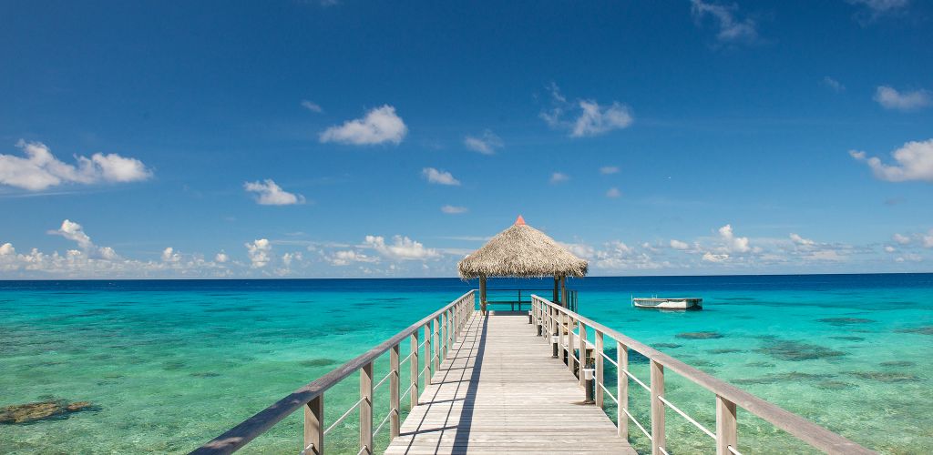 Hotel Maitai Rangiroa - Badesteg - Tahiti