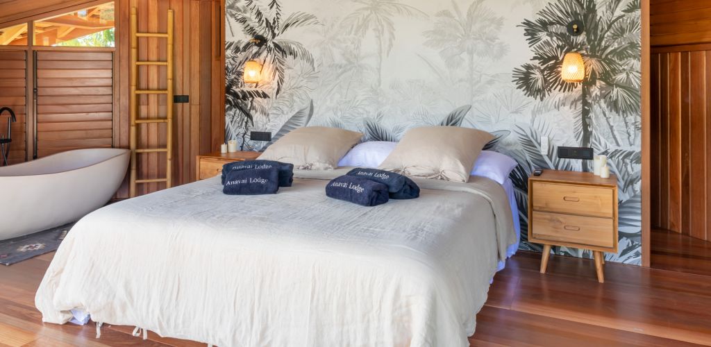 Pension Anavai Lodge Taha'a - Schlafzimmer - Tahiti
