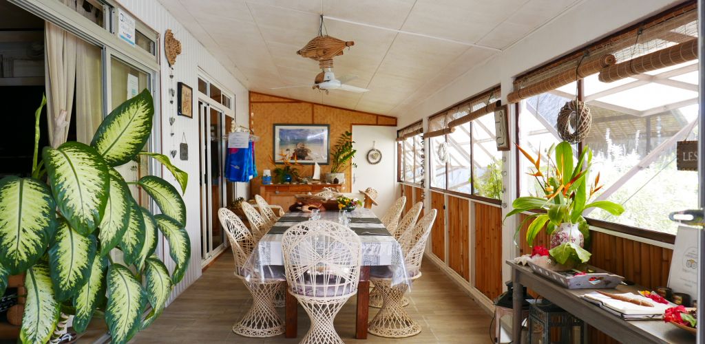 Pension Au Phil du Temps Taha'a - Gemeinschaftsbereich - Tahiti