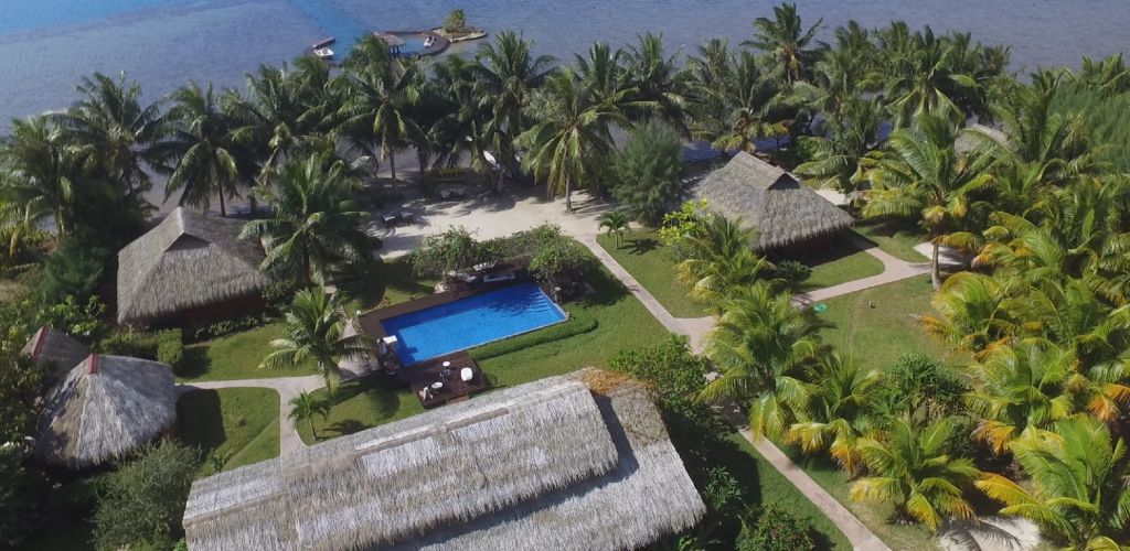 Hotel Fare Pea Iti Taha'a - Luftaufnahme - Tahiti