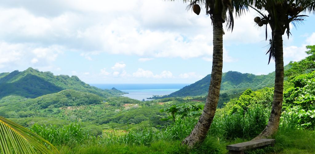 Tahaa Ausflug Geländewagensafari - Panoramablick - Tahiti