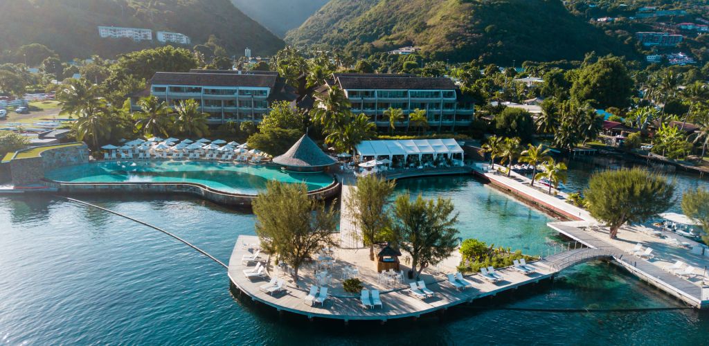 Hotel Te Moana Tahiti Resort - Luftaufnahme - Tahiti