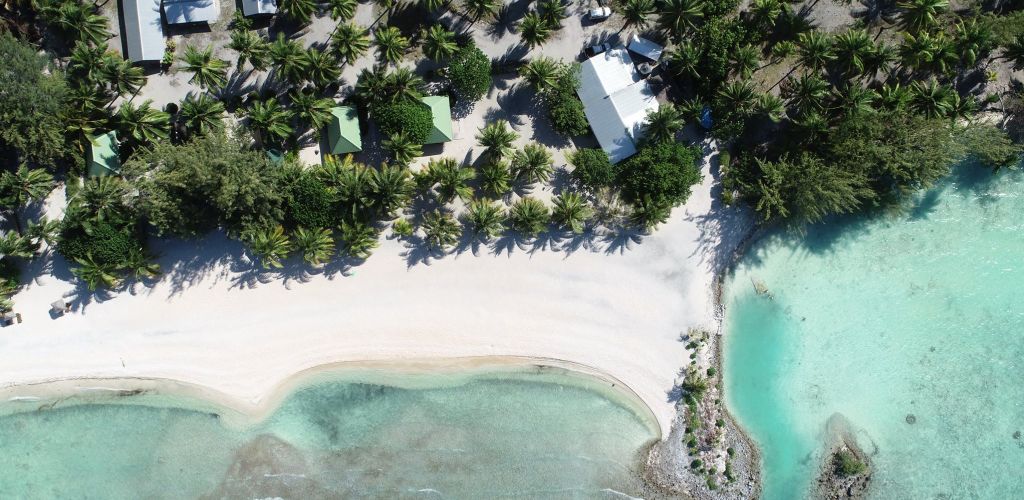 Pension Aito Motel Colette Tikehau - Luftaufnahme - Tahiti